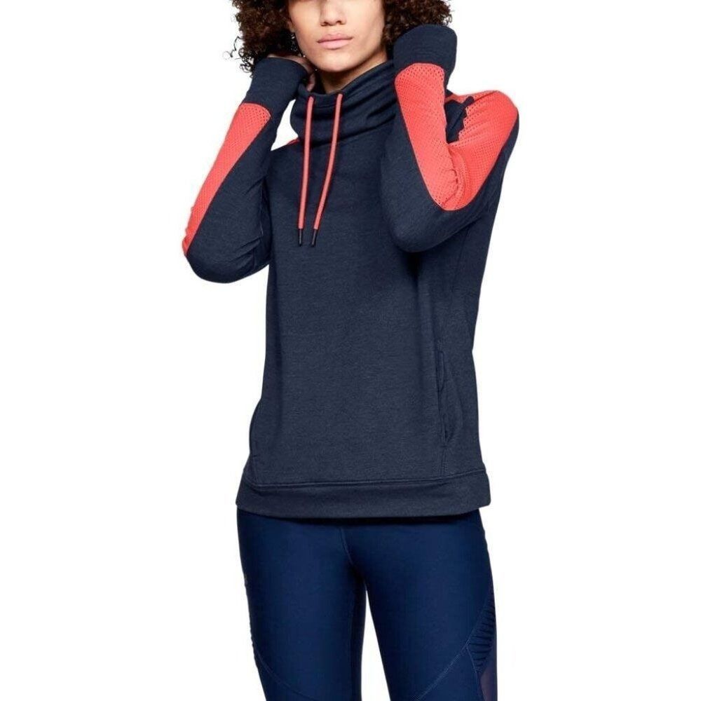 Under Armour Women's Navy and Red Sweater